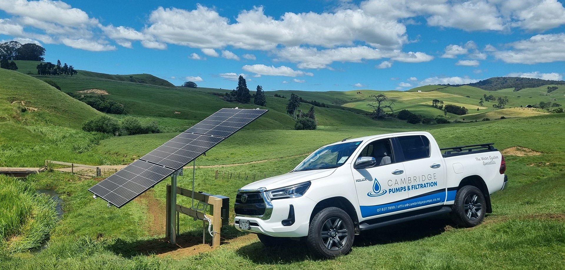 Cambridge Pumps & Filtration working on rural farm solar water pump system